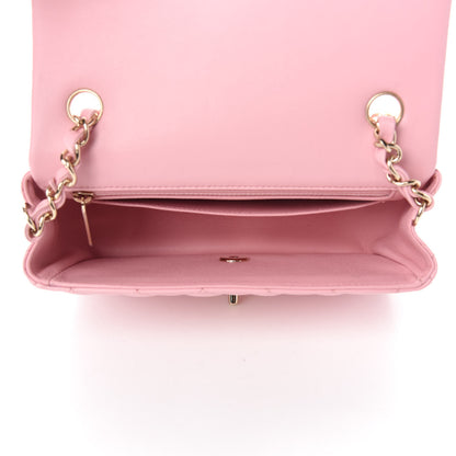 Chanel Lambskin Quilted Mini Rectangular Flap Pink 5 of 11