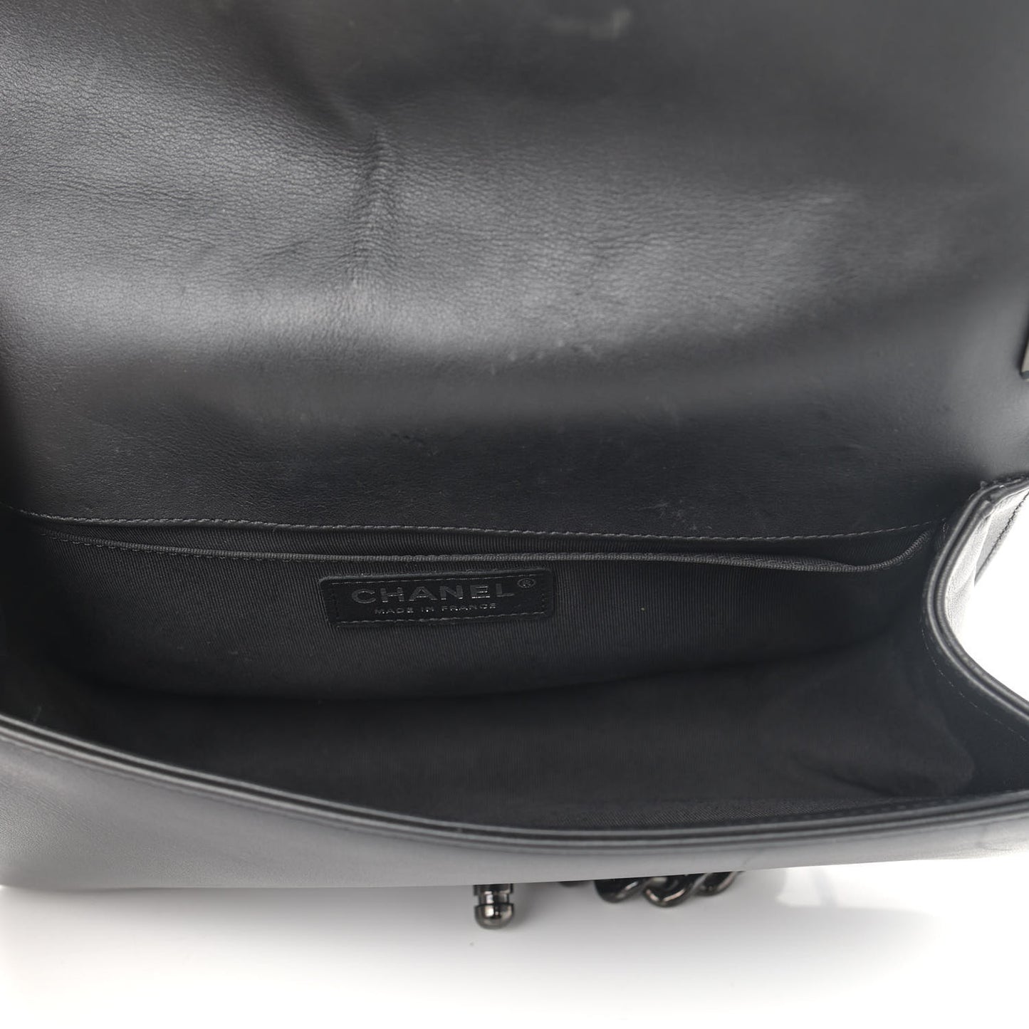 Lambskin Quilted Medium Boy Flap So Black