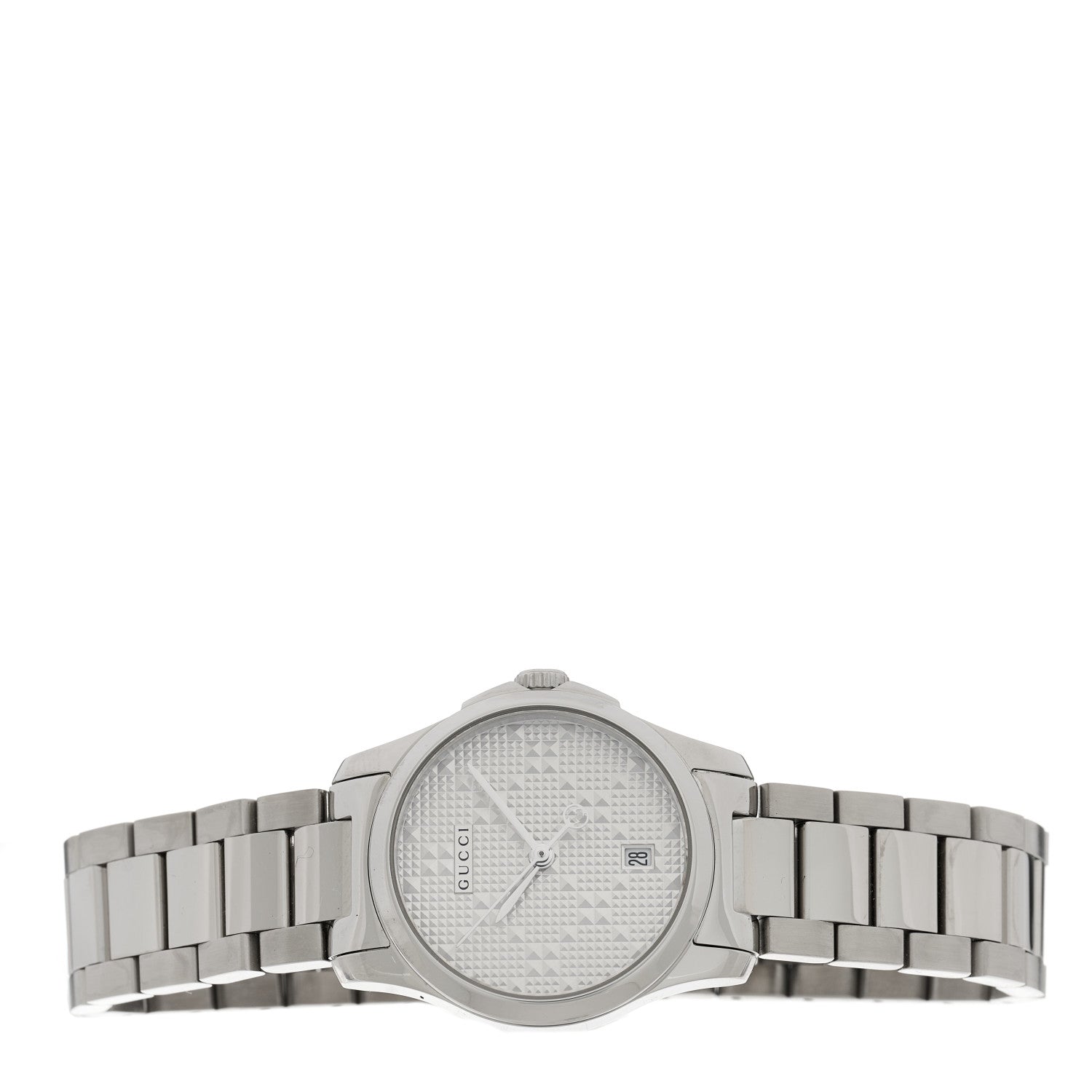 Gucci Stainless Steel 27mm G-Timeless Diamante Quartz Watch 2 of 5