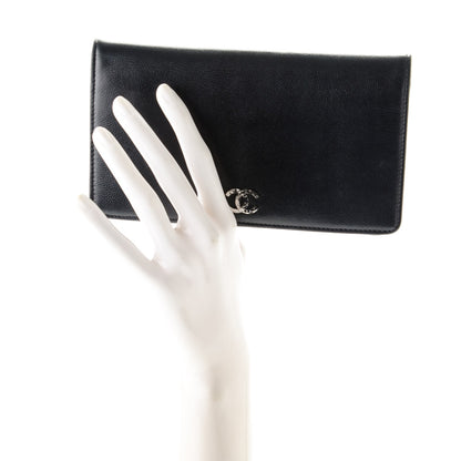 Chanel Caviar Sevruga Yen Wallet Black 2 of 8