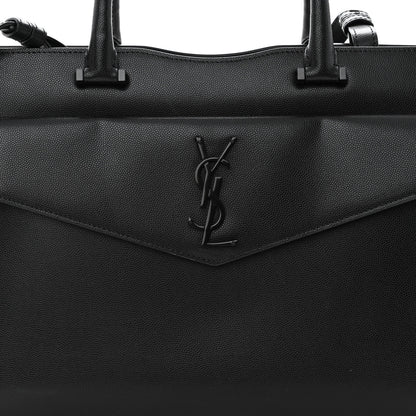 Saint Laurent Grain De Poudre Medium Uptown Tote Black 8 of 10