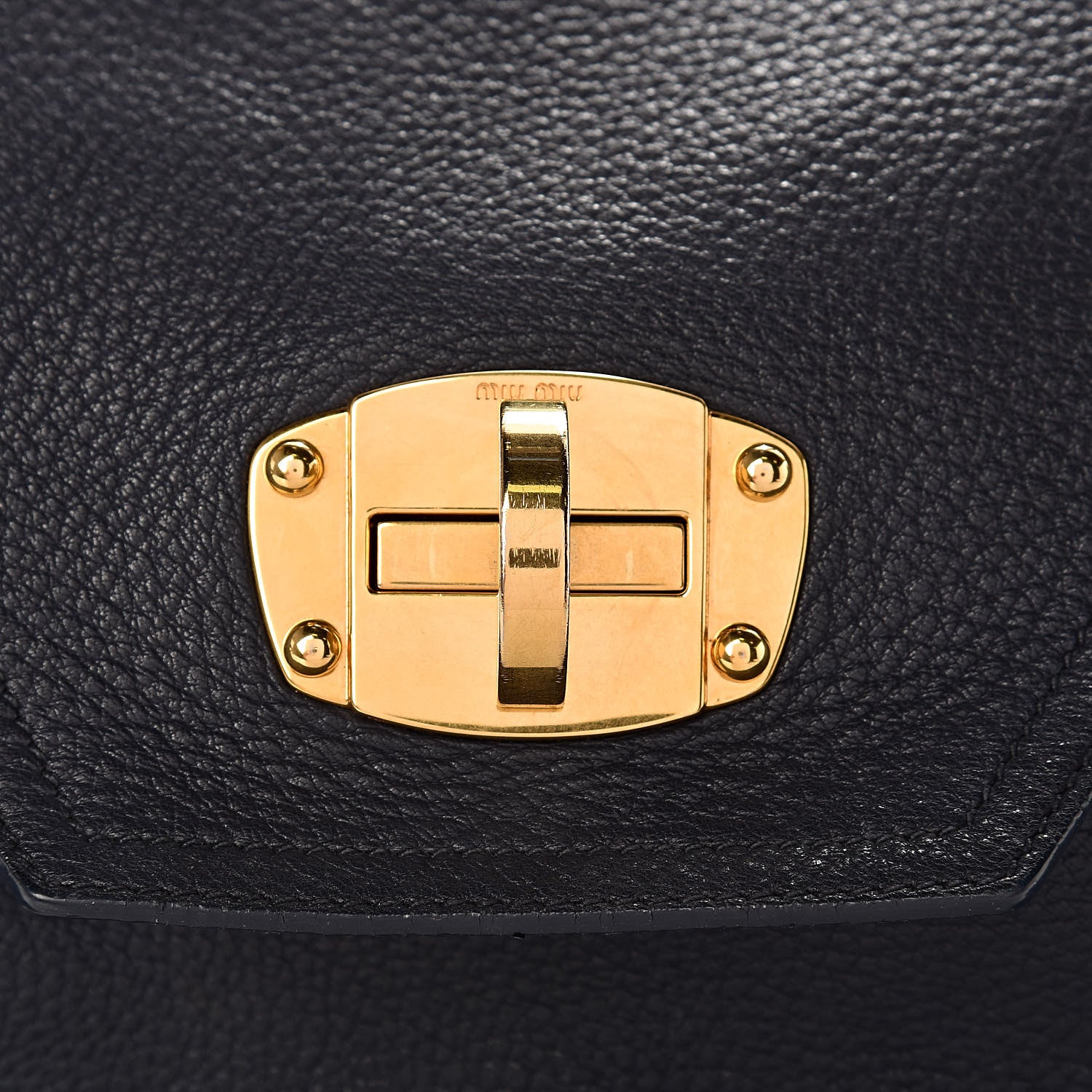 Miu Miu Cervo East-West Flap Satchel Blue 14 of 24