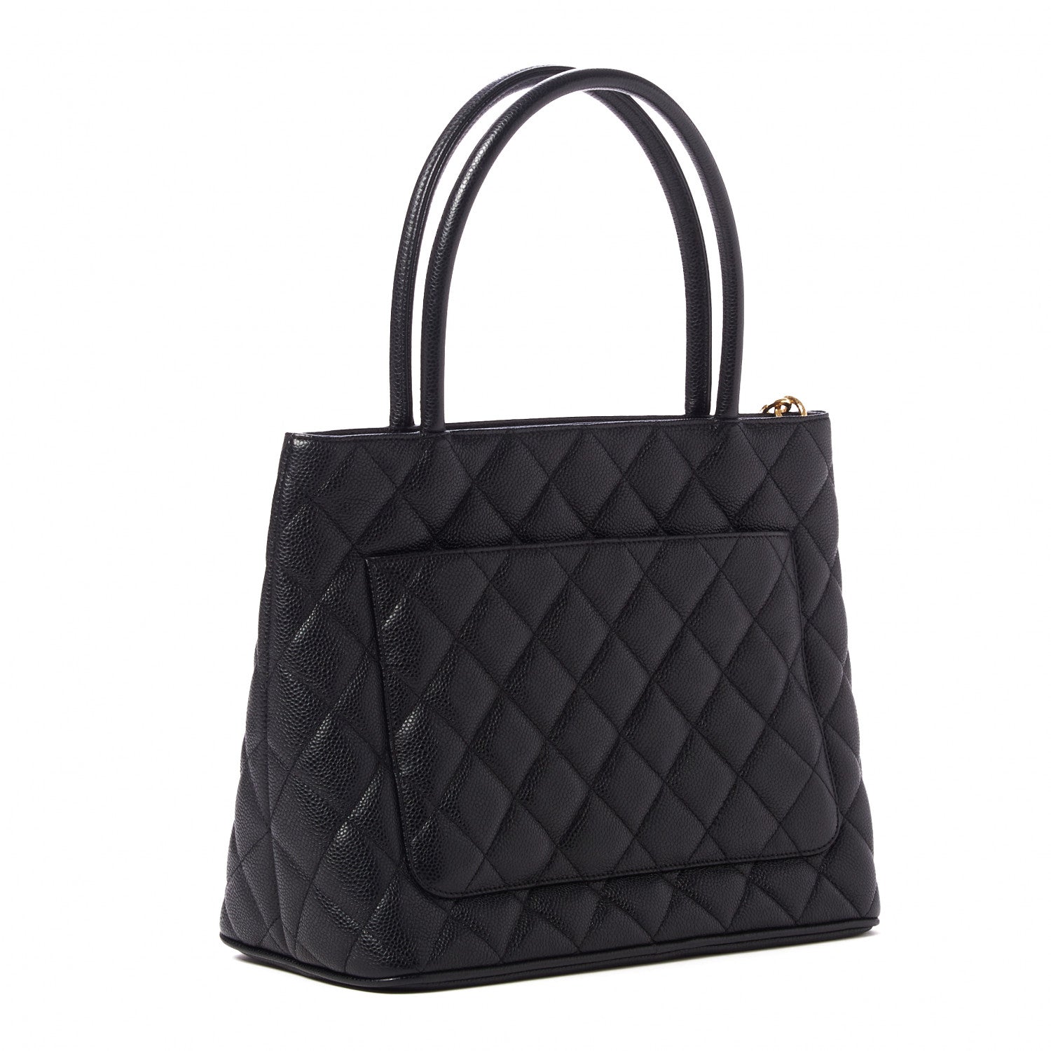 Chanel Caviar Quilted Medallion Tote Black 3 of 10