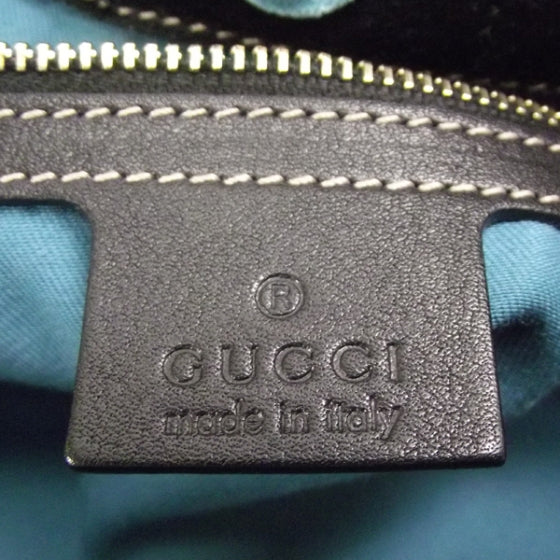 Gucci Suede Irina Tote Black 7 of 9