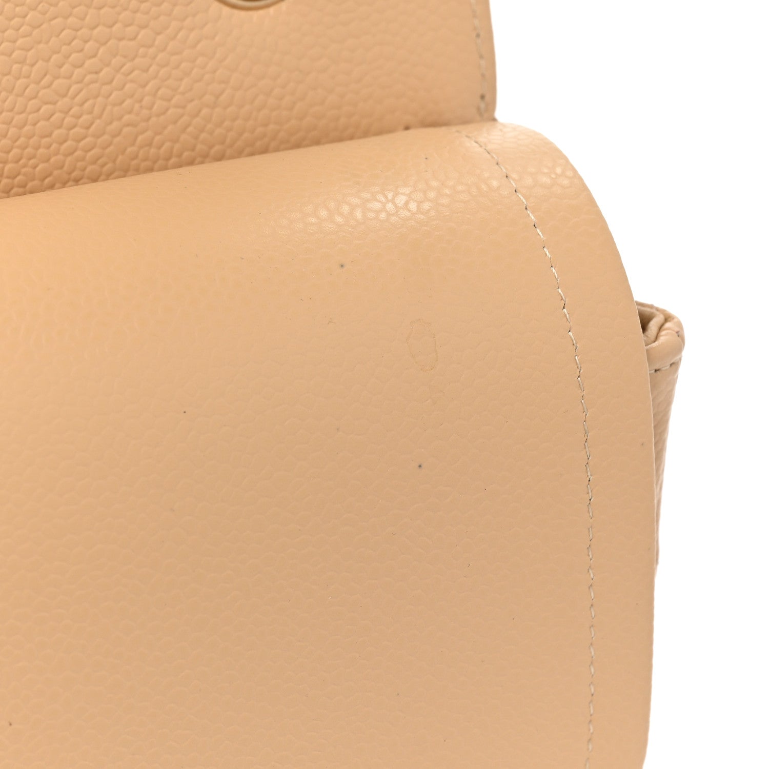 Chanel Caviar Quilted Jumbo Double Flap Beige 12 of 14