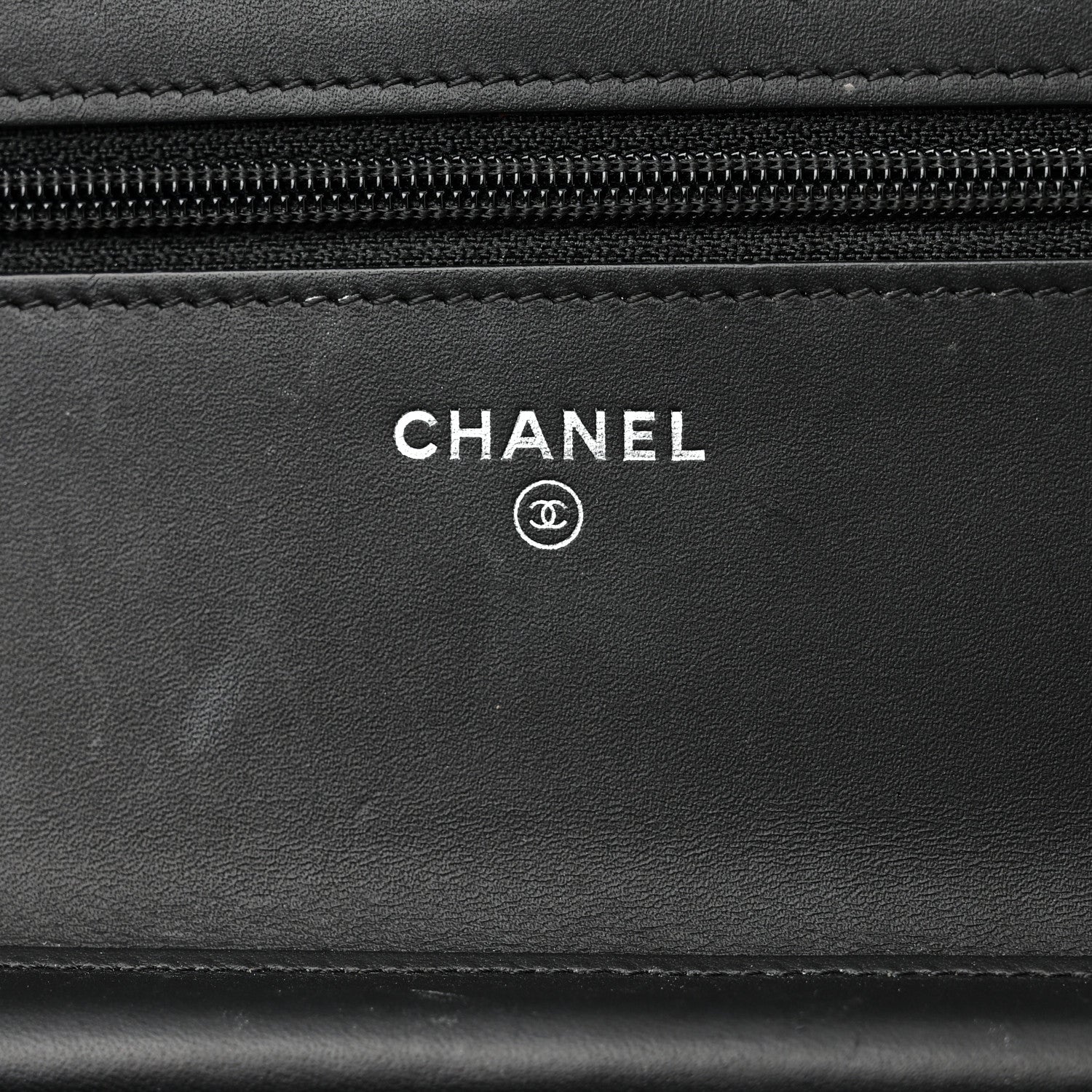 Chanel Patent Quilted Wallet On Chain WOC Black 6 of 13