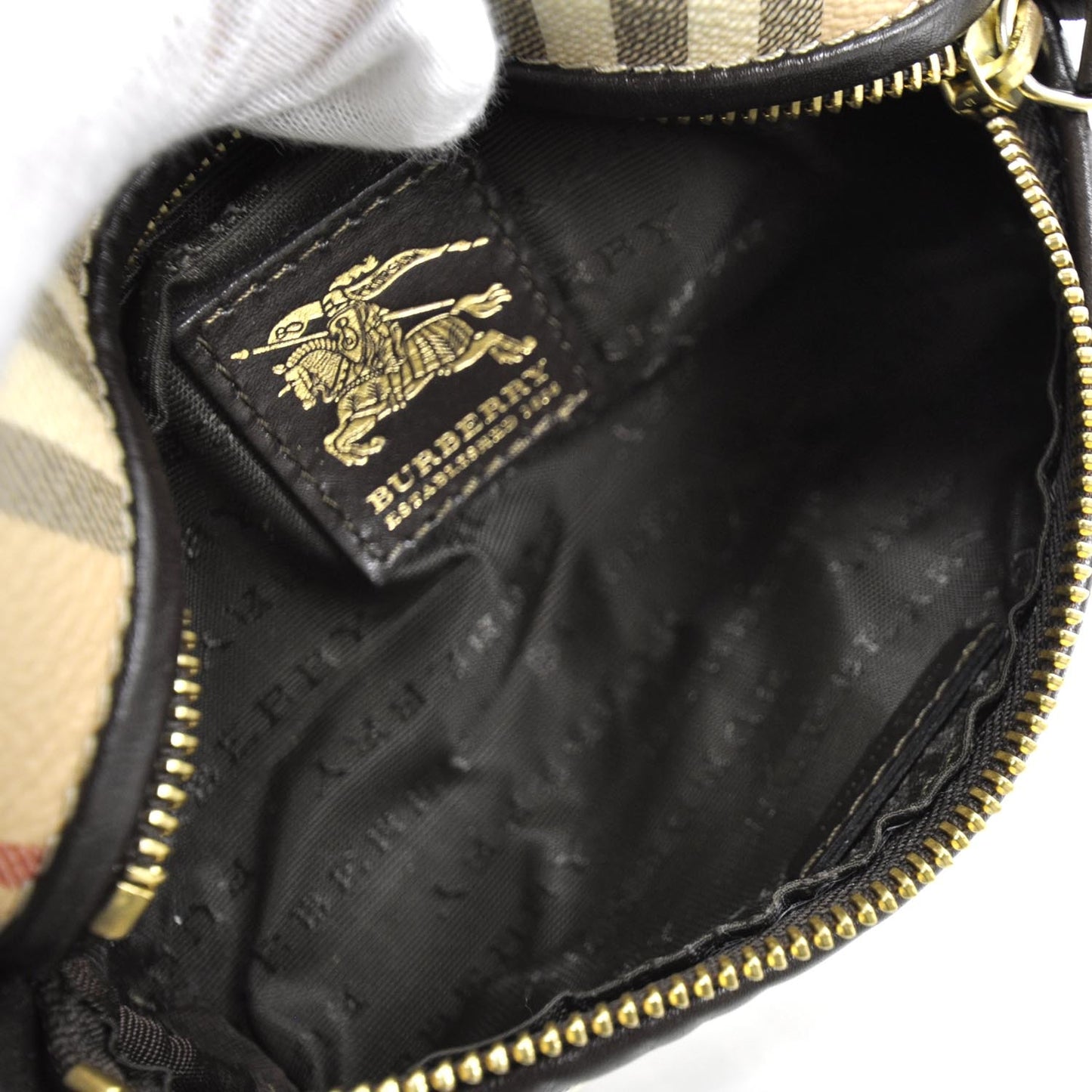 Haymarket Check Small Cosmetic Bag