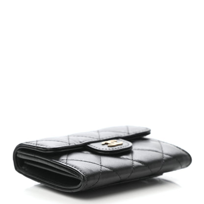 Chanel Lambskin Quilted Flap Card Holder Black 4 of 8