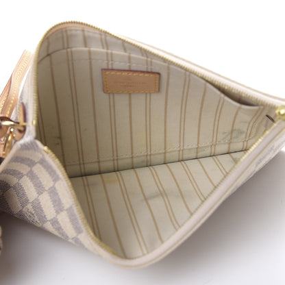 Louis Vuitton Damier Azur Neverfull MM GM Pochette 3 of 13