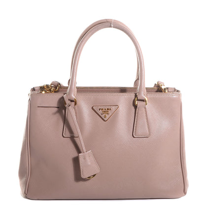 Prada Saffiano Lux Small Double Zip Tote Cammeo 1 of 11