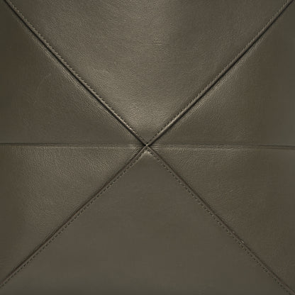 Loewe Shiny Calfskin Medium Puzzle Fold Tote Dark Khaki Green 8 of 17