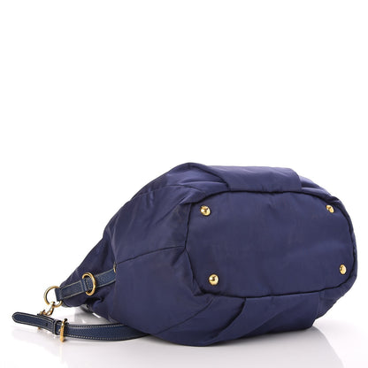 Prada Tessuto Nylon Vitello Daino Tote Baltico 4 of 9