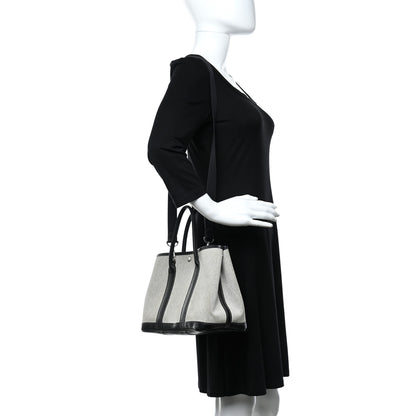 Hermes Buffle Skipper Toile Garden Party 30 TPM Black 2 of 14