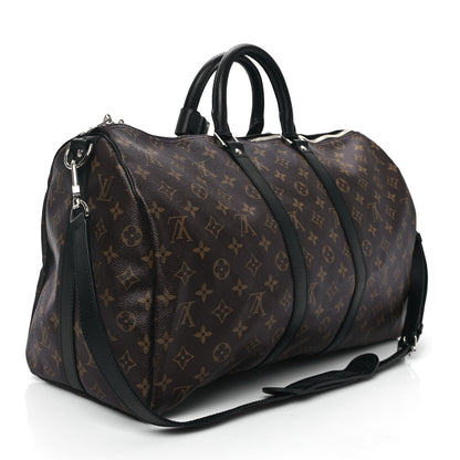 Louis Vuitton Monogram Macassar Keepall Bandouliere 45 3 of 12
