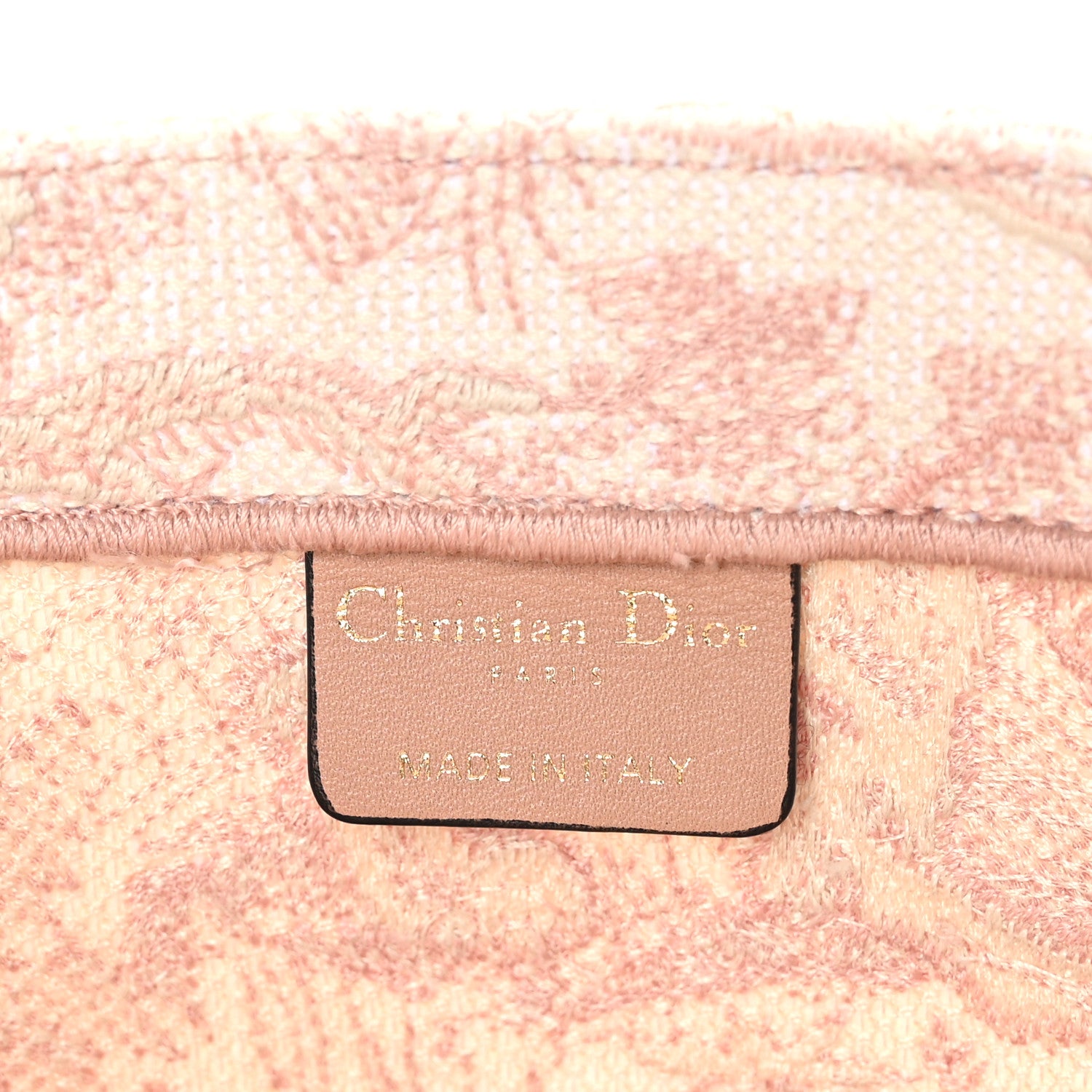 Christian Dior Canvas Toile De Jouy Embroidered Medium Book Tote Pink 6 of 8