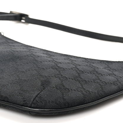 Gucci Denim Monogram Pochette Black 10 of 11