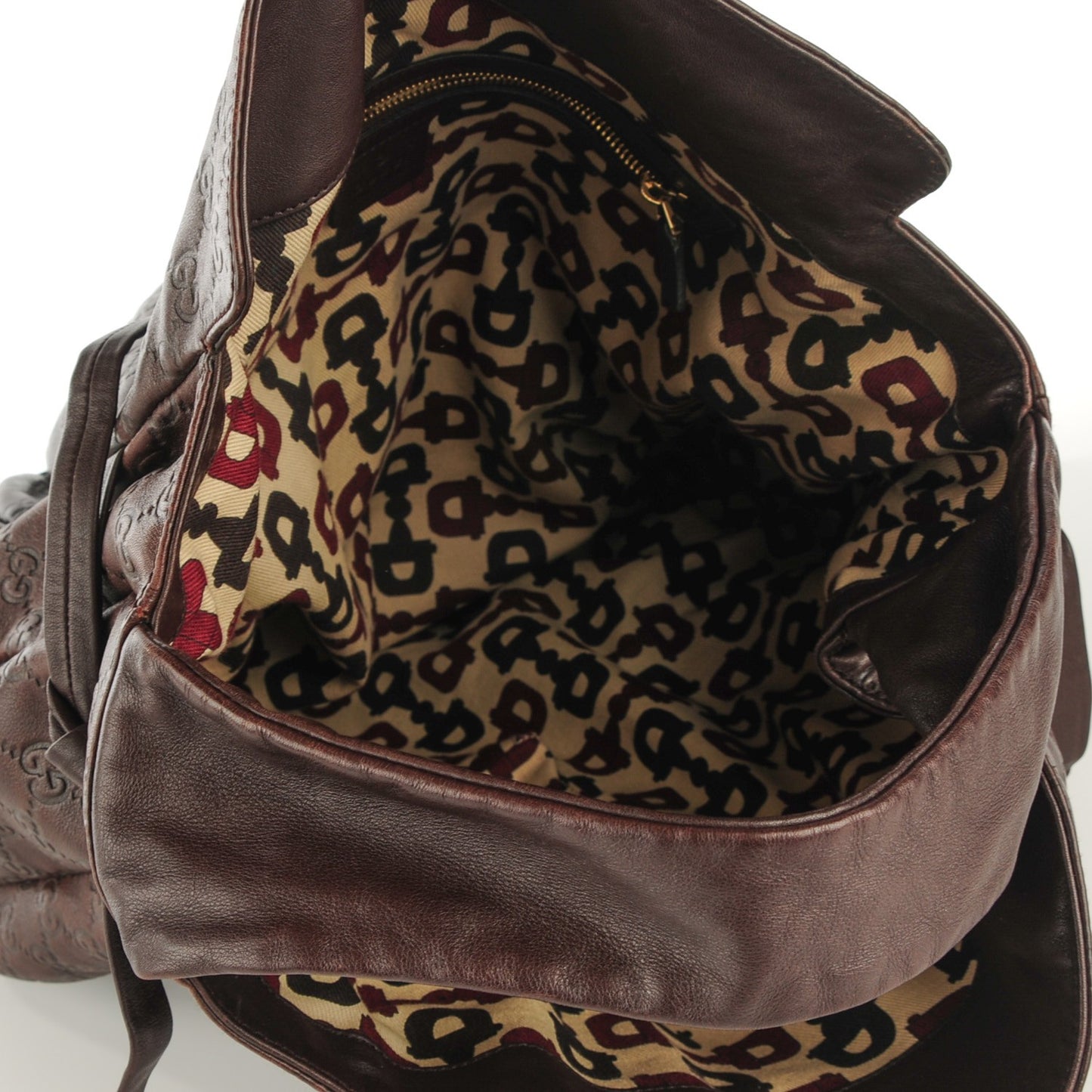 Guccissima Medium Hysteria Tote Chocolate