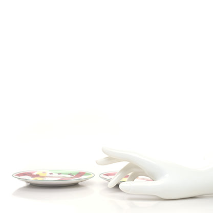 Hermes Porcelain Hippomobile Bread and Butter Plate Set of 2 2 of 6