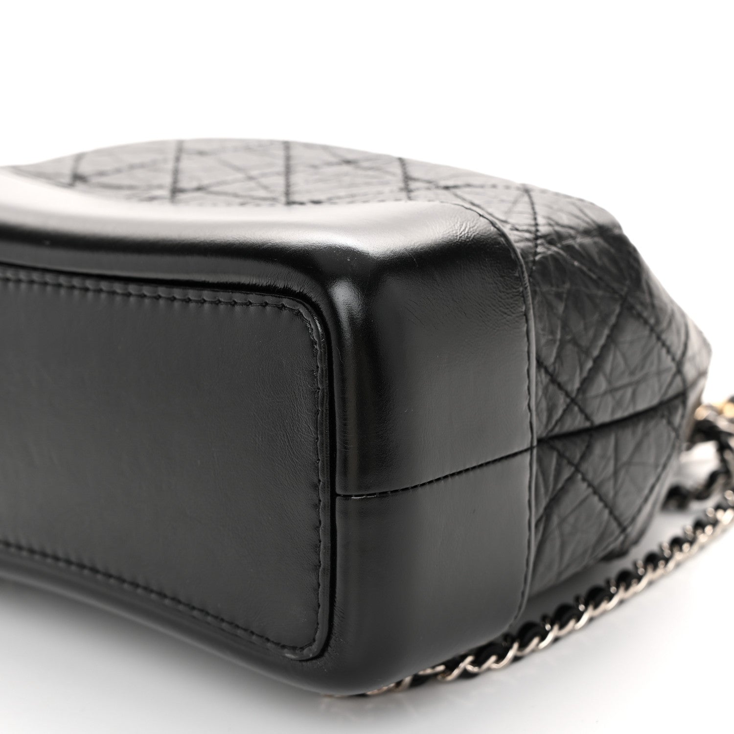 Chanel Aged Calfskin Quilted Small Gabrielle Backpack Black 10 of 10