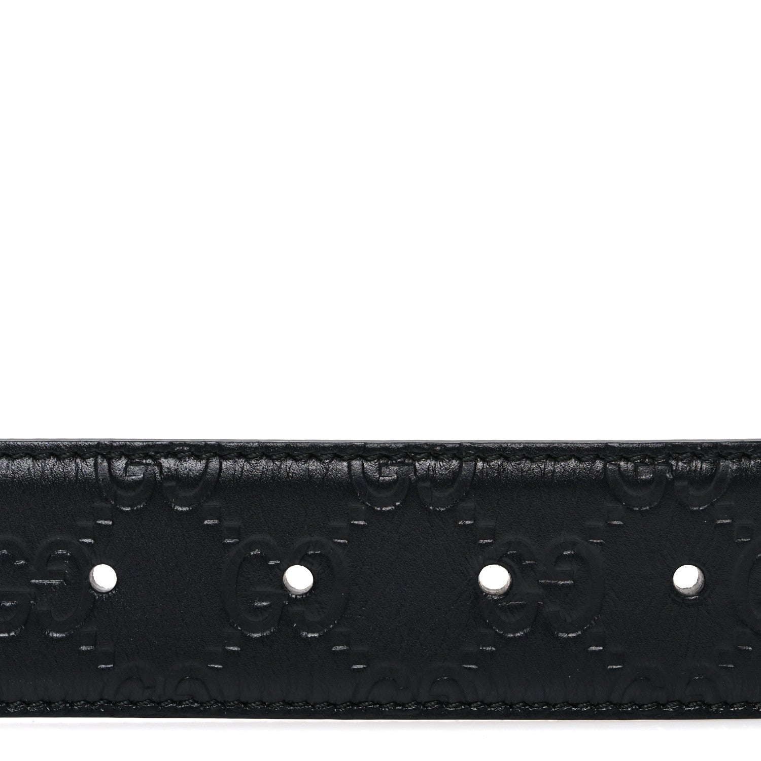 Gucci Calfskin Interlocking G 37mm Belt 85 34 Black 3 of 6