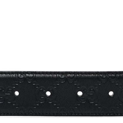Gucci Calfskin Interlocking G 37mm Belt 85 34 Black 3 of 6