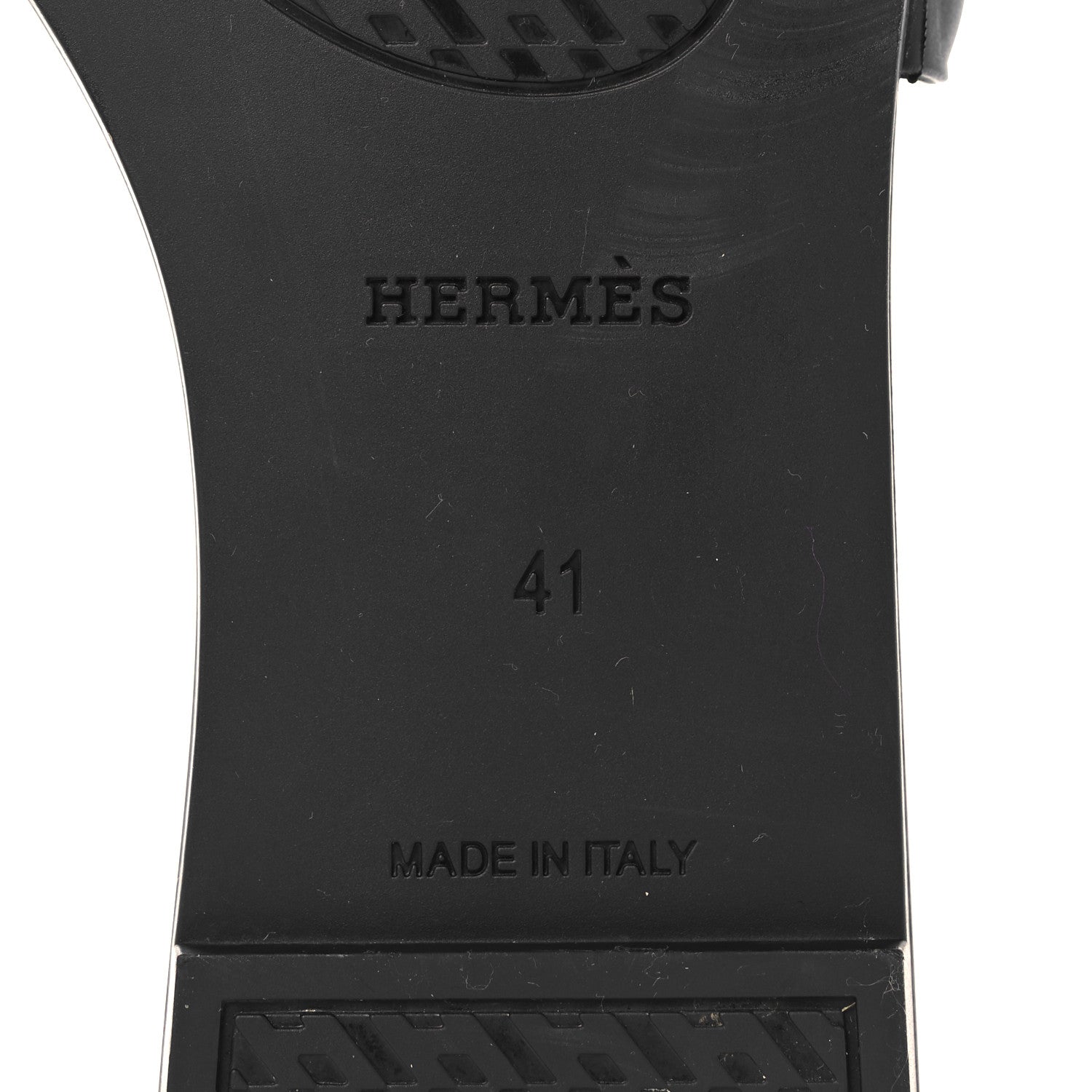 Hermes Rubber Aloha Sandals 41 Black 6 of 11