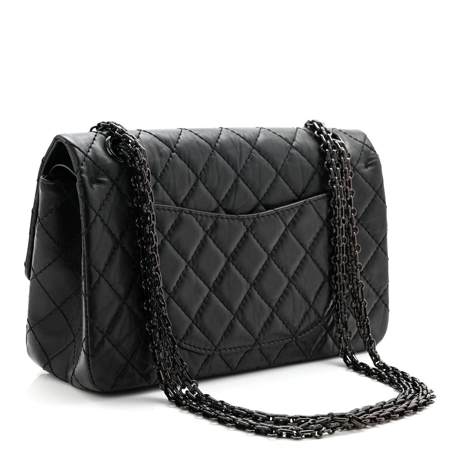 Chanel Aged Calfskin Quilted 2.55 Reissue 225 Flap So Black 3 of 11