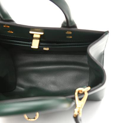 Salvatore Ferragamo Calfskin Small Studio Box Bag Dark Green 5 of 9