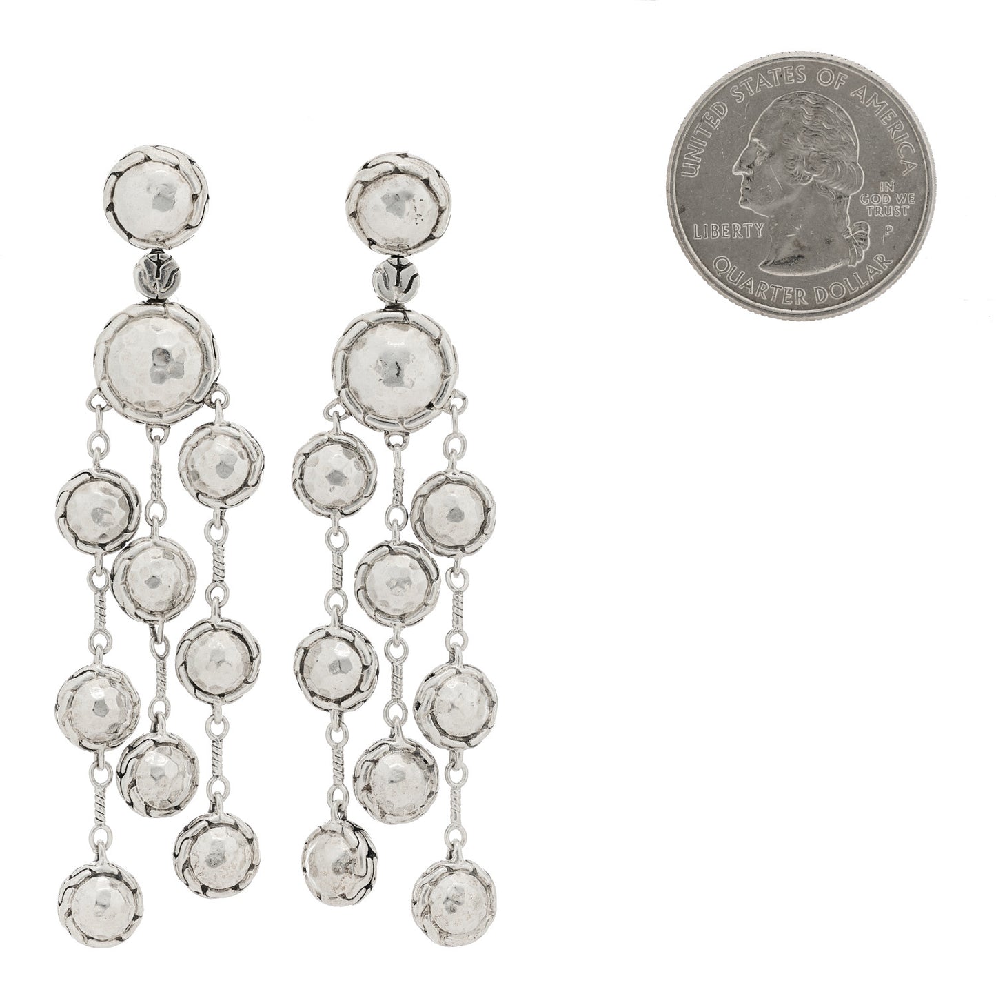 Sterling Silver Palu Chandelier Earrings