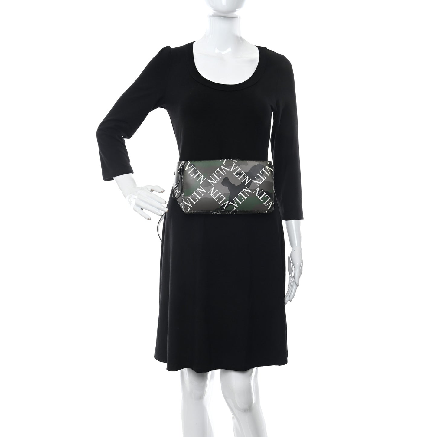 Calfskin VLTN Waist Bag Army Green