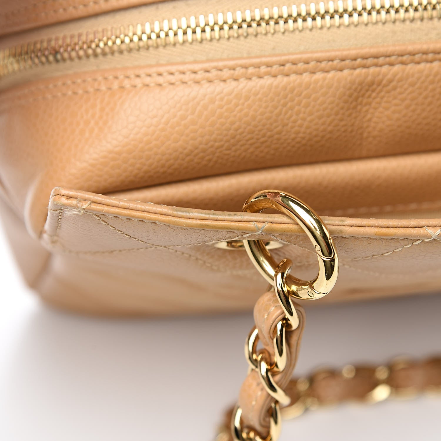 Chanel Caviar Quilted Petit Timeless Tote PTT Beige 9 of 17