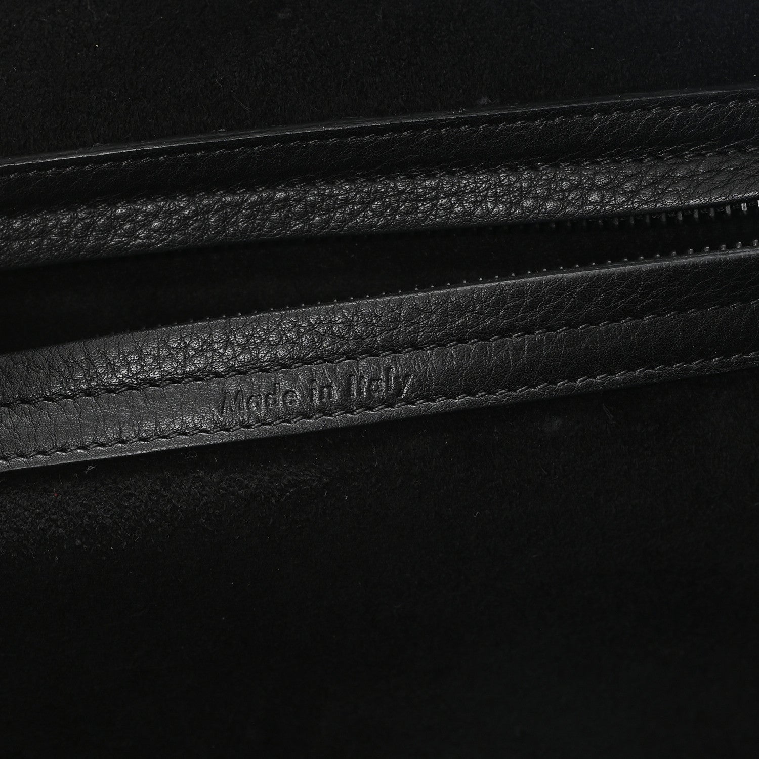 Celine Grained Calfskin Medium Phantom Luggage Black 5 of 9