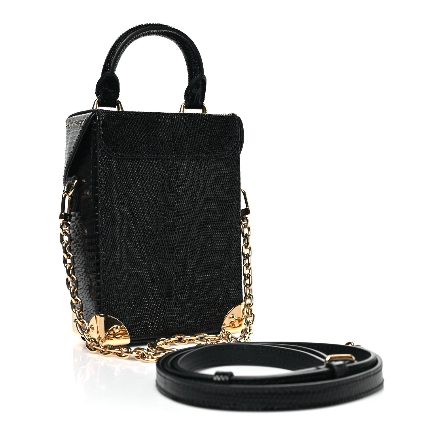 Louis Vuitton Lizard Camera Box Black 2 of 9