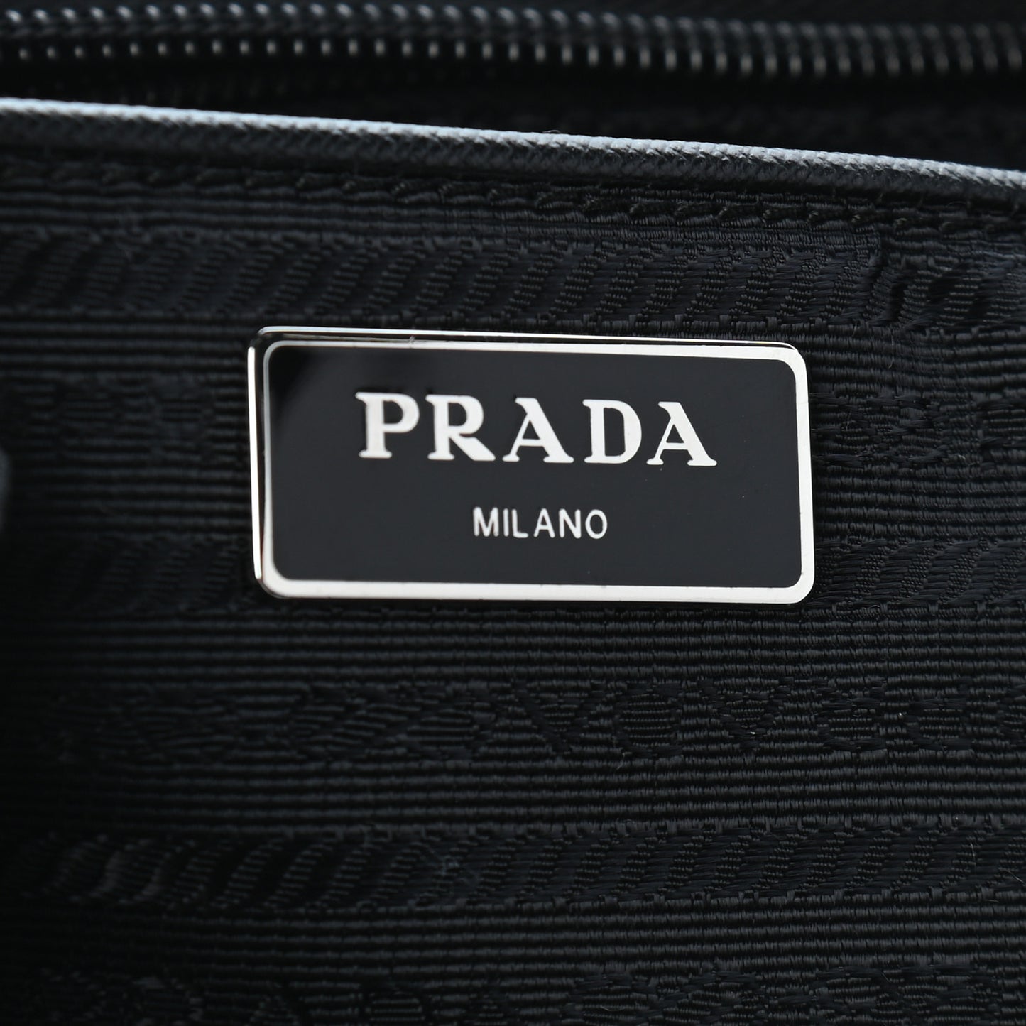 Tessuto Nylon Saffiano Medium Backpack Black