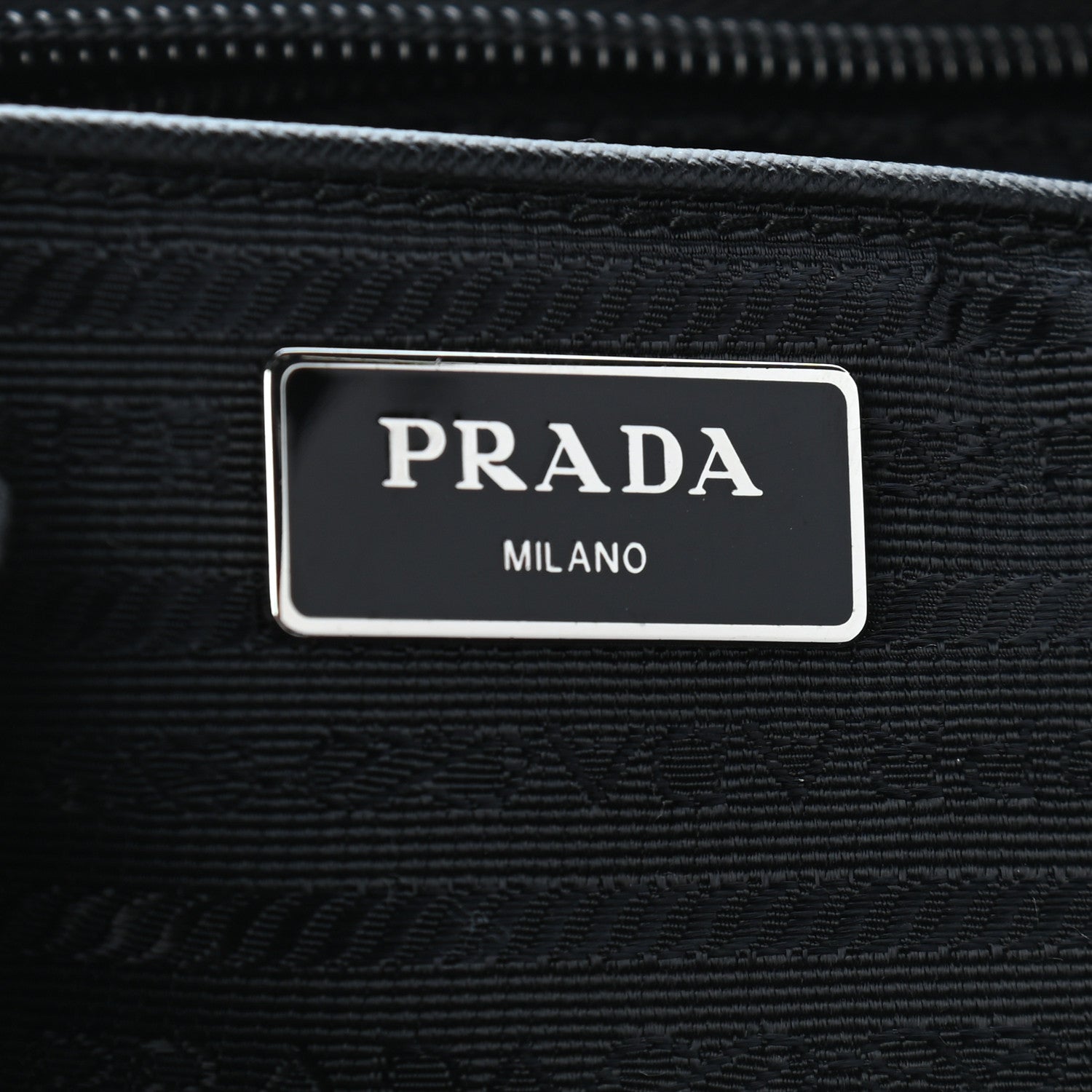 Prada Tessuto Nylon Saffiano Medium Backpack Black 5 of 8