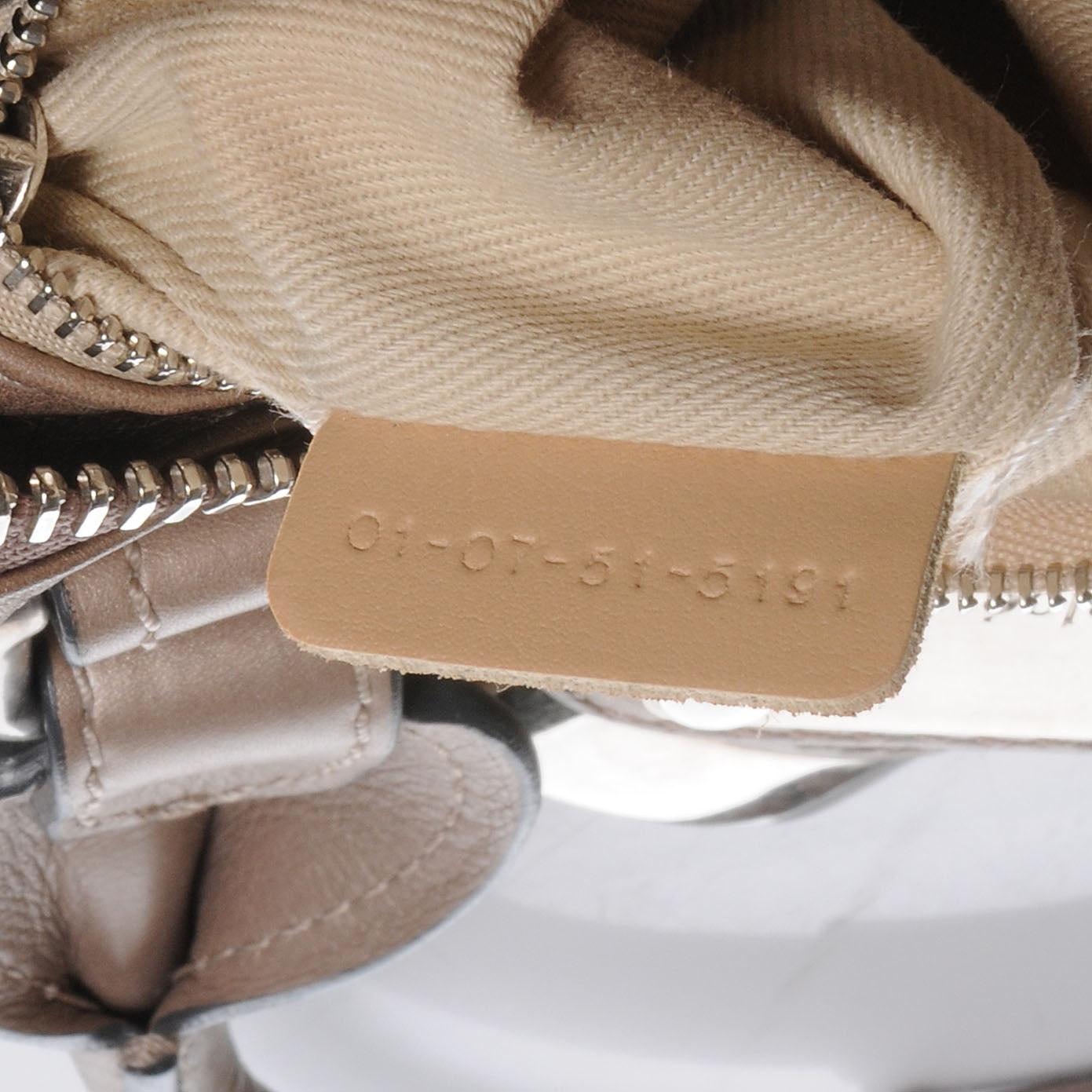 Chloe Leather Medium Paddington Metallic 7 of 10
