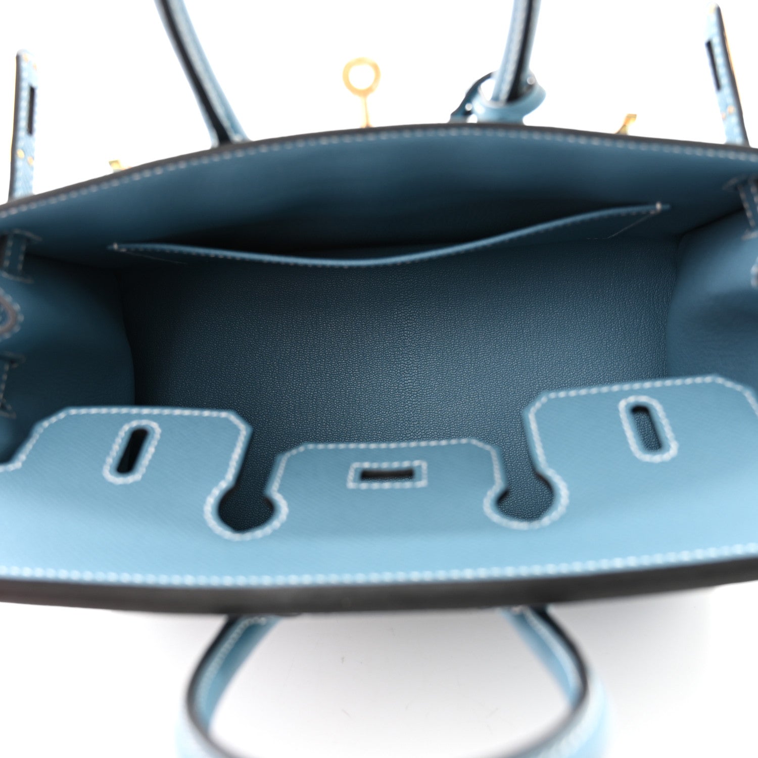 Hermes Epsom Birkin Sellier 25 New Blue Jean 5 of 10