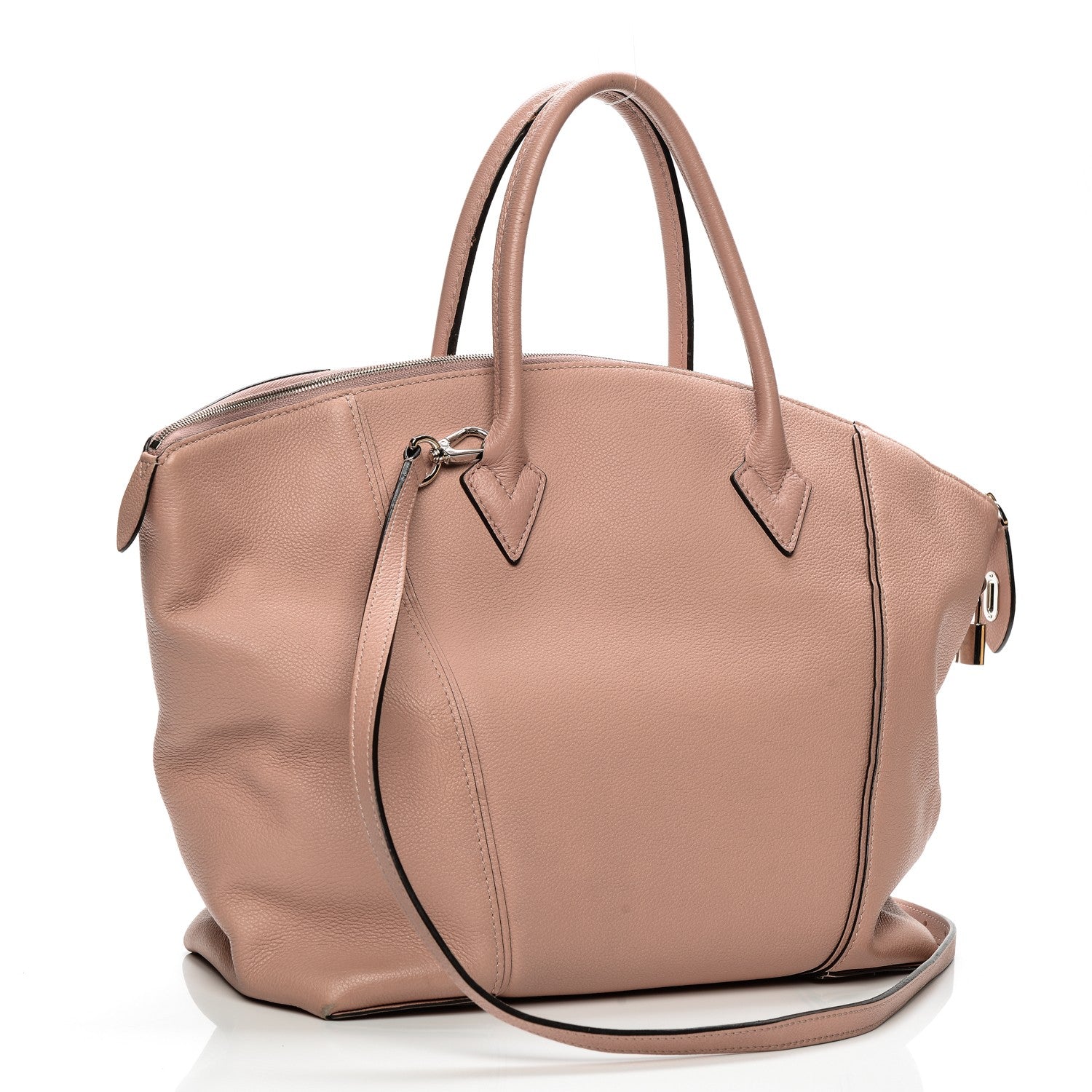 Louis Vuitton Veau Cachemire Soft Lockit MM Magnolia 3 of 15