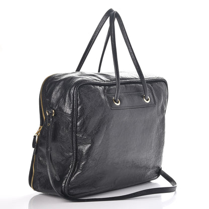 Balenciaga Agneau Medium Blanket Square Tote Black 4 of 9