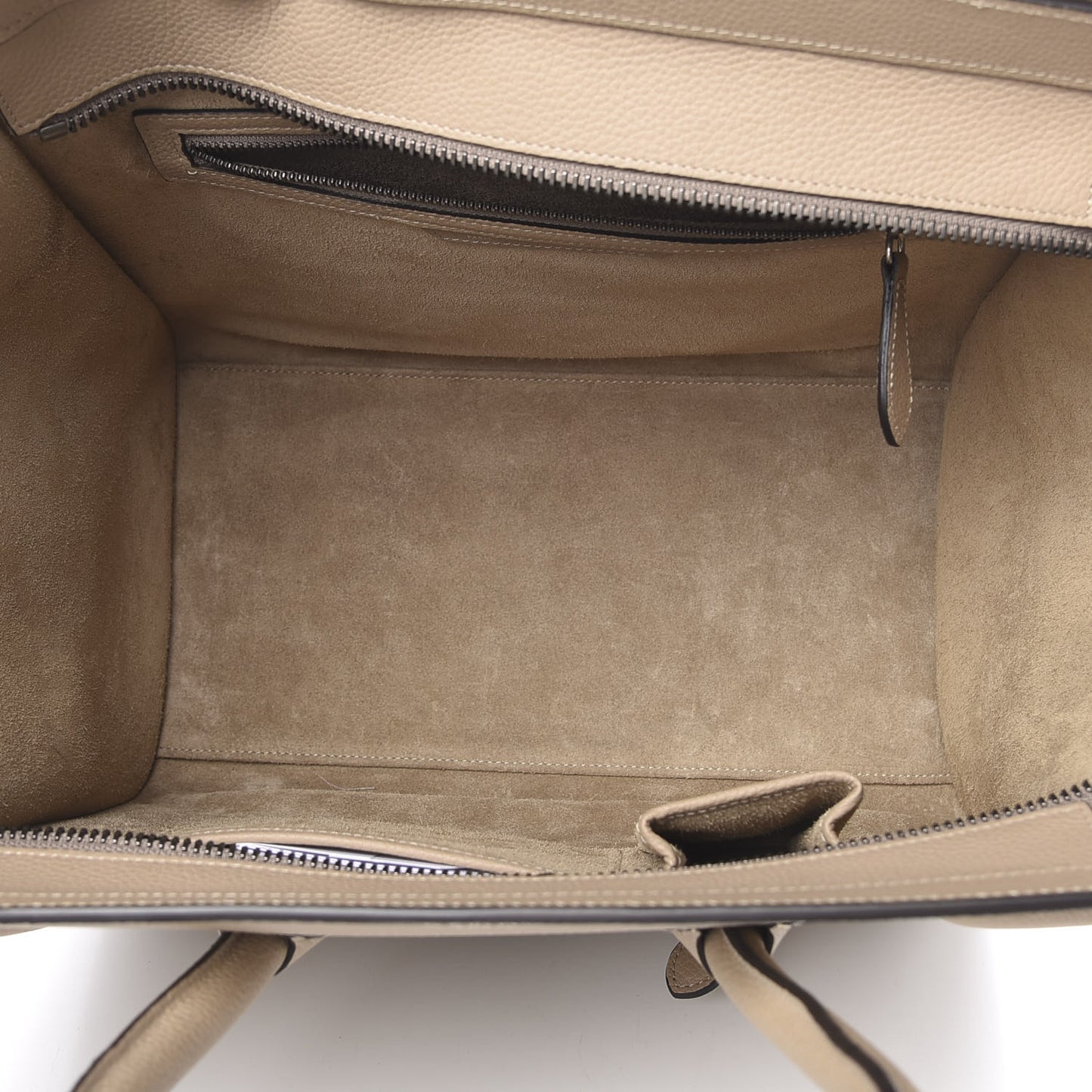 Drummed Calfskin Mini Luggage Dune