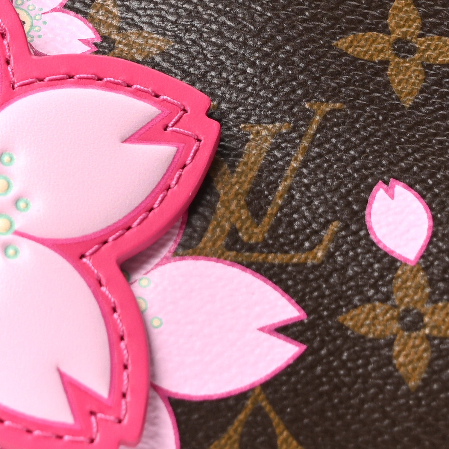 Louis Vuitton LV X TM Monogram Cherry Blossom Speedy Bandouliere 25 Sakura Brown 7 of 10