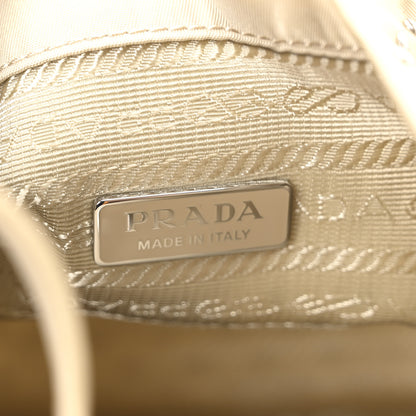 Prada Re-Nylon Saffiano Studded Mini Re-Edition 1978 Bucket Bag Deserto 6 of 10