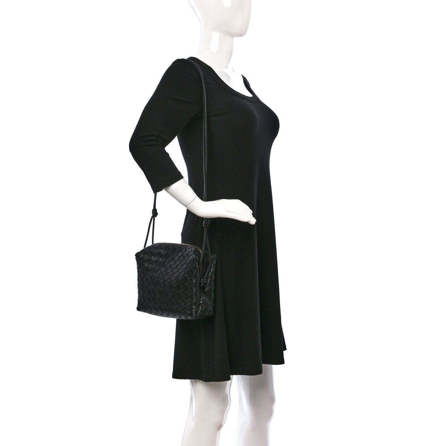Bottega Veneta Nappa Intrecciato Small Loop Camera Bag Black 2 of 8