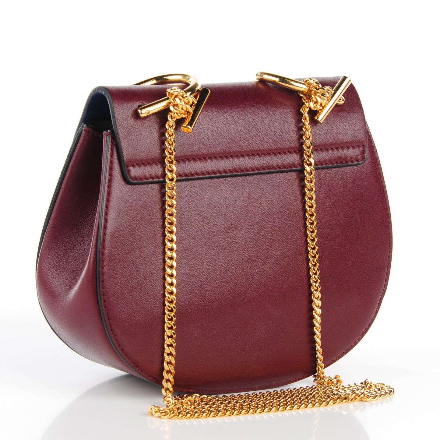 Lambskin Suede Mini Drew Shoulder Bag Dark Velvet