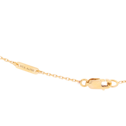 Van Cleef & Arpels 18K Rose Gold Carnelian Sweet Alhambra Pendant Necklace 4 of 5