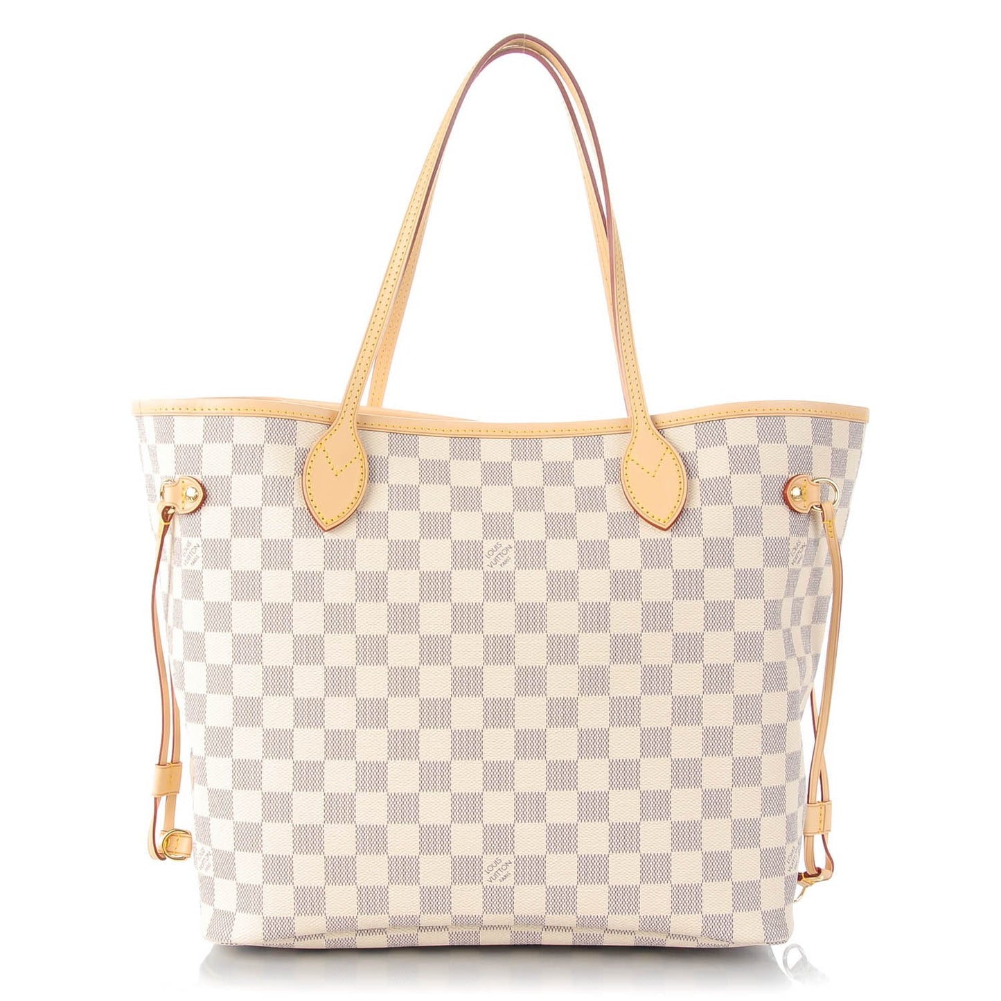 Damier Azur Neverfull MM Rose Ballerine