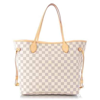 Louis Vuitton Damier Azur Neverfull MM Rose Ballerine 1 of 7