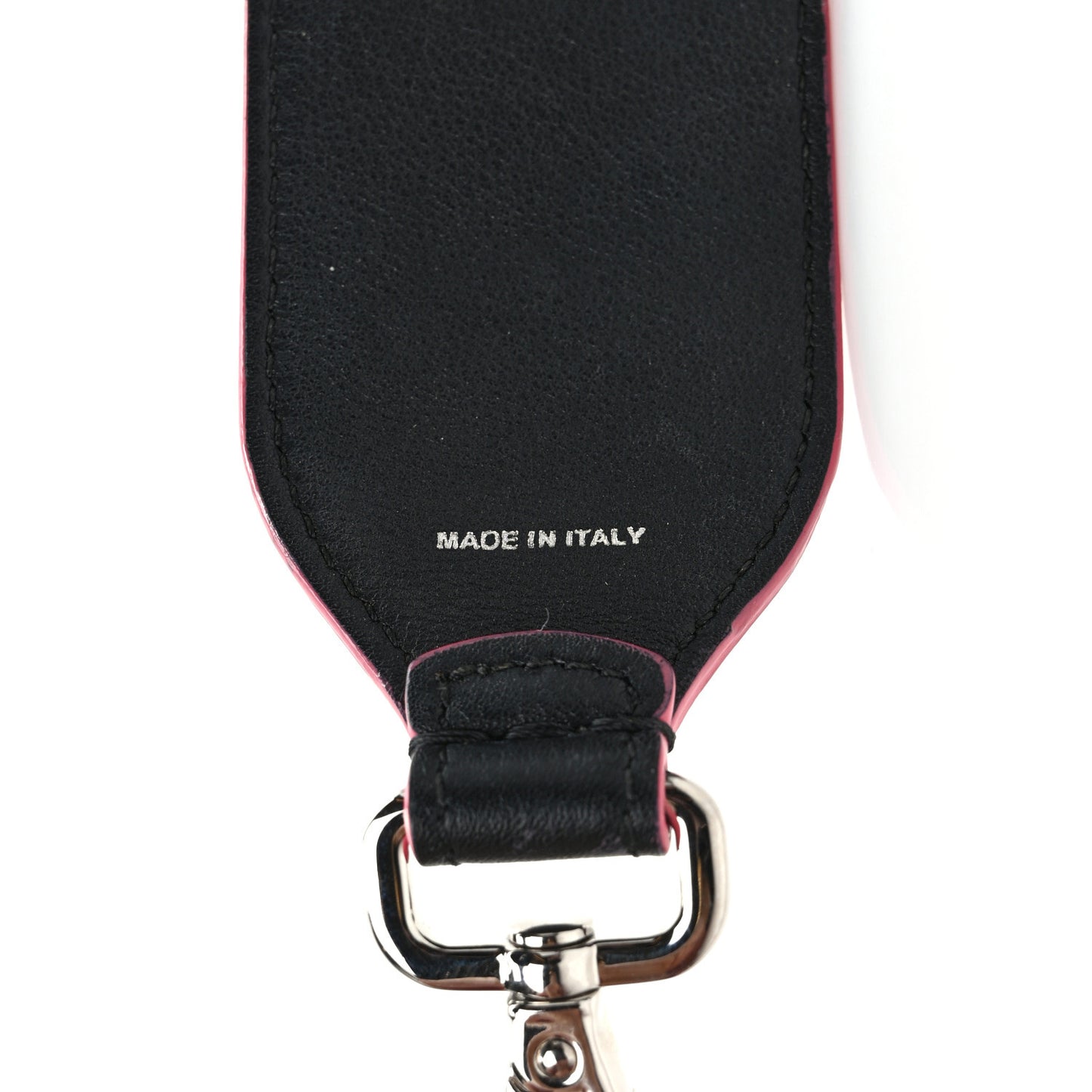 Calfskin Sequin Fun Fair Strap You Black Multicolor