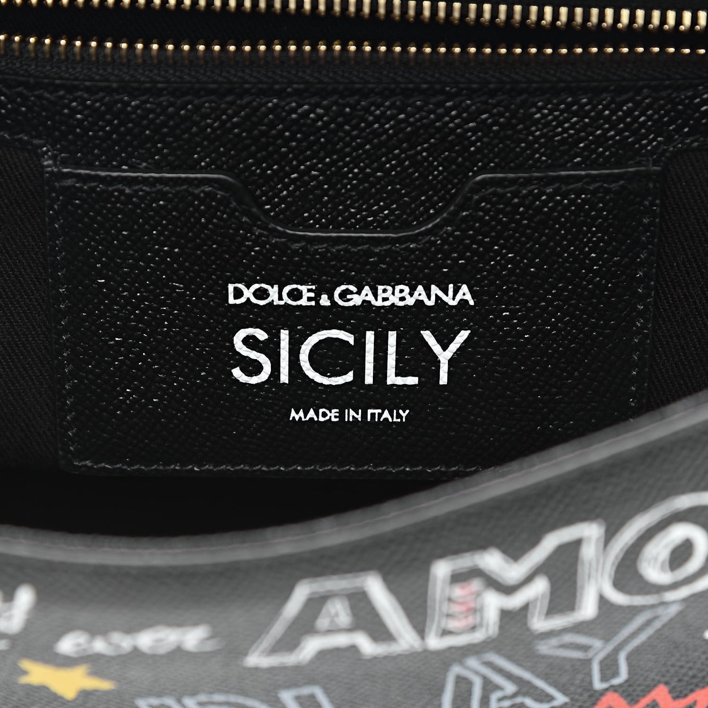 Dauphine Printed Medium Miss Sicily Satchel Black