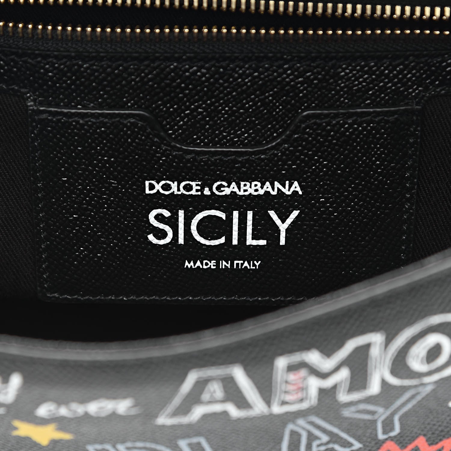 Dolce & Gabbana Dauphine Printed Medium Miss Sicily Satchel Black 6 of 11